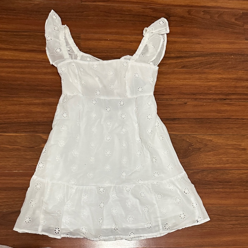 Hollister White Eyelet Dress